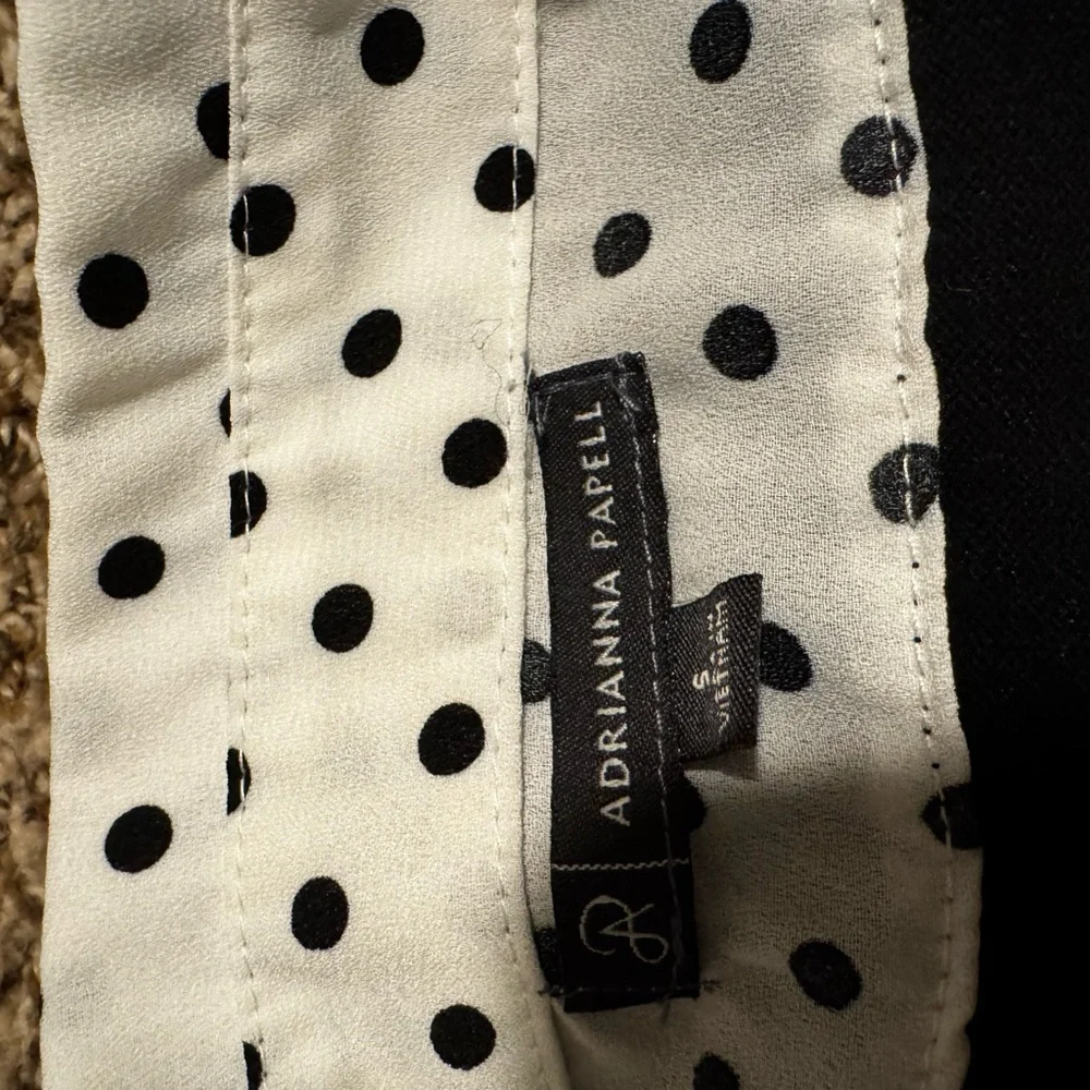 Adrianna Pappell Polkadot Sweater Blouse - Picture 4 of 4